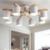 Macaron Light Fitting Bedroom Study Nordic Log Pendant Light