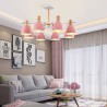 Living Room Dining Room Modern Simple Macaron Pendant Light Creative Wooden Lighting