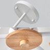 Creative Wood Chandelier Study Living Room Nordic Macaron Pendant Light