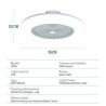 LED Fan Ceiling Light Trichromatic Dimming with 3-Speed Remote Control