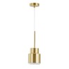 Golden Cylinder Lamp Postmodern Glass Pendant Light Bright Lighting Living Room Restaurant Light