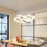 40+30+20cm Modern LED Pendant Light Acrylic 3 Rings Lamp