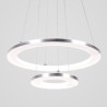 40+20cm Modern LED Pendant Light Acrylic 2 Rings Lamp