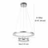 40+20cm Modern LED Pendant Light Acrylic 2 Rings Lamp