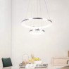 40+20cm Modern LED Pendant Light Acrylic 2 Rings Lamp