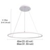 60cm/80cm Modern LED Pendant Light Circle Lamp