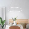 60cm/80cm Modern LED Pendant Light Circle Lamp