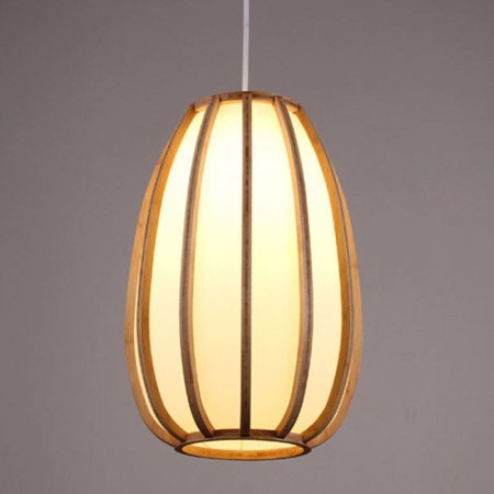 Bamboo Pendant Light for Visual Comfort