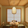 Bamboo Pendant Light for Visual Comfort