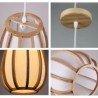 Bamboo Pendant Light for Visual Comfort