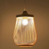 Modern Bamboo Pendant Light Living Room Bedroom Study Hallway Lighting Hollow Cage Pendant Light