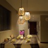 Modern Bamboo Pendant Light Living Room Bedroom Study Hallway Lighting Hollow Cage Pendant Light