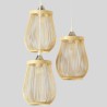 Modern Bamboo Pendant Light Living Room Bedroom Study Hallway Lighting Hollow Cage Pendant Light