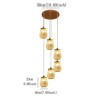 Modern Bamboo Pendant Light Living Room Bedroom Study Hallway Lighting Hollow Cage Pendant Light