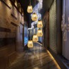 Modern Bamboo Pendant Light Living Room Bedroom Study Hallway Lighting Hollow Cage Pendant Light