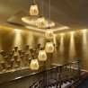 Modern Bamboo Pendant Light Living Room Bedroom Study Hallway Lighting Hollow Cage Pendant Light