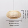 Visual Comfort Decorative Bamboo Pendant Light