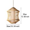 Bamboo Cage Pendant Light for Visual Comfort