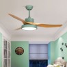 LED Ceiling Fan with 3 Blades and Remote Control