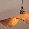 Living Room Bedroom Tearoom Lighting Creative Leaf Pendant Light Contemporary Bamboo Pendant Light