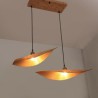 Living Room Bedroom Tearoom Lighting Creative Leaf Pendant Light Contemporary Bamboo Pendant Light