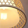 Dome Bamboo Pendant Light for Visual Comfort