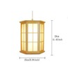 Contemporary Simple Pendant Light Living Room Bedroom Study Lighting Hexagonal Wooden Pendant Light