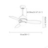 Remote Controlled LED Ceiling Fan