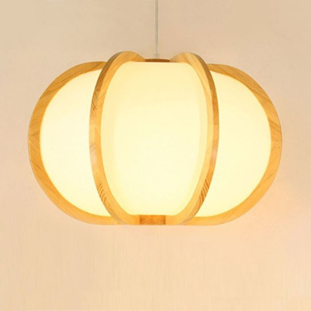 Modern Round Pendant Light Living Room Bedroom Study Light Creative Pumpkin Pendant Light