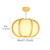 Modern Round Pendant Light Living Room Bedroom Study Light Creative Pumpkin Pendant Light