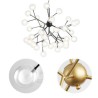 Firefly Pendant Light Nordic LED Pendant Lighting Stoving Varnish Tree Branch and Glowworm Design