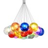 Colorful Glass Pendant Light Bedroom Kid's Room Light LED Cluster Pendant Light