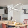 Outside Edge Glowing Nordic Lines LED Pendant Light