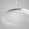 LED Pendant Light Acrylic Silver Circle Lamp 30cm