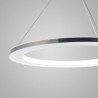 LED Pendant Light Acrylic Silver Circle Lamp 30cm