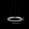 Acrylic Ceiling Light LED Pendant Light 40cm Ring Lamp (Angel's Halo)