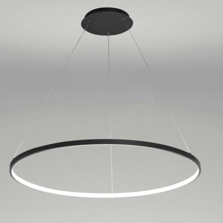 80cm Modern LED Pendant Light Black Circle Lamp