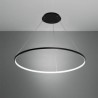 80cm Modern LED Pendant Light Black Circle Lamp