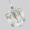 One Light Mini Pendant for Kitchen Island Made of Clear Glass