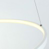 Acrylic Circle Lamp Modern LED Pendant Light 80cm