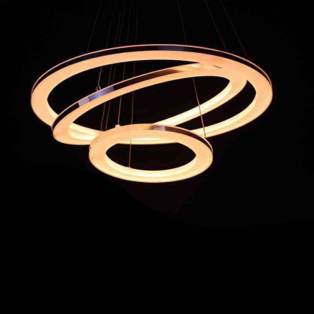 60+50+30cm Modern LED Pendant Light Acrylic 3 Rings Lamp