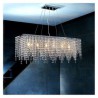 Transparent K9 Pendant Light Modern Crystal Chandelier Ceiling Light Dining Room Lighting