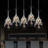 Three Light Crystal LED Mini Pendant Energy Saving