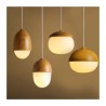 4 Designs Dining Room Living Room Bedroom Lighting DIY Light Modern Simple Fashion Metal Glass Pendant Light (Forest Night)