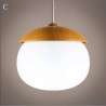 4 Designs Dining Room Living Room Bedroom Lighting DIY Light Modern Simple Fashion Metal Glass Pendant Light (Forest Night)