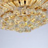 Exquisite Small Crystals Decoration Light with Remote Control Modern Ceiling Fan Light Mute Fan Light