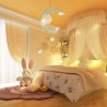 Moon Star Ceiling Light with 5 Lights for Bedroom and Kids Room