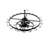 6 Light Wine Glass Holder Light Fixture for Farmhouse Dining Table (Wine Glass NOT Included)