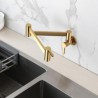 Foldable Wall Mounted Kitchen Sink Faucet Pot Filler Cold Tap