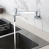 Foldable Wall Mounted Kitchen Sink Faucet Pot Filler Cold Tap